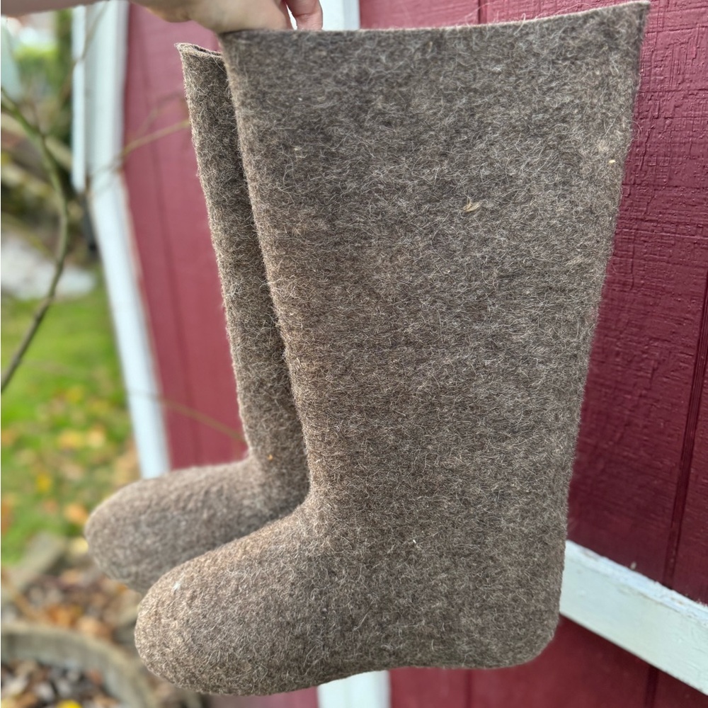 Russian Valenki Thick Felted Wool Boots